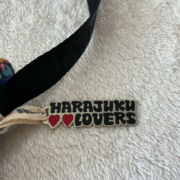 Vintage Harajuku Lovers Blue Mini Shoulder Bag - Picture 2 of 6